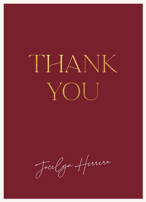 Classic Elegance Thank You Cards 