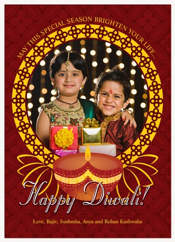 Diwali Diya Diwali Greeting Cards