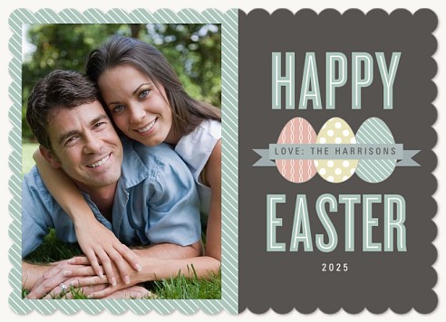 Pinstripe Pastel Easter Cards