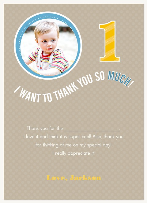 Sweet Circles Birthday Thank You Cards