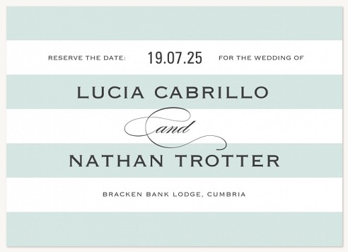 Sea Stripe Save the Date Cards