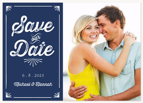 Blueprint Save the Date Cards