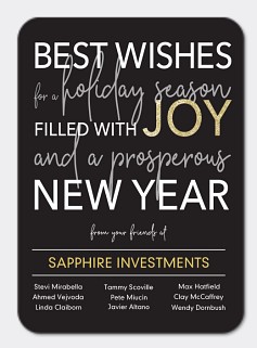 Typographic Year Card