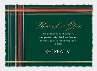 Stately Plaid Card