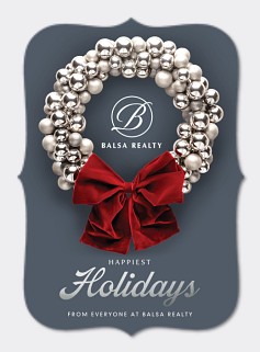 Silver Wreath Card