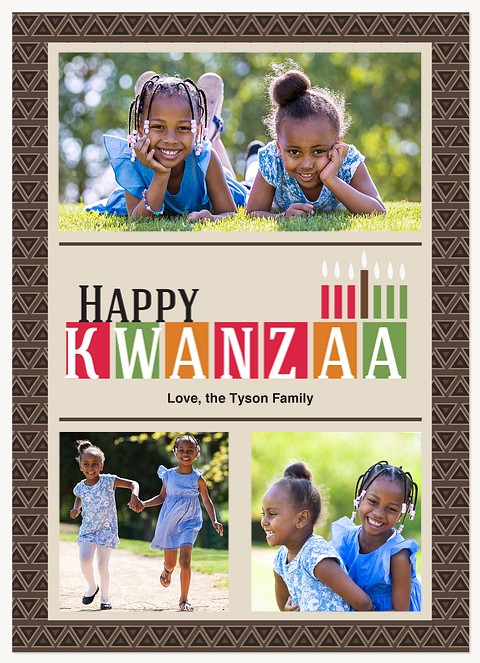 Bold Greeting Kwanzaa Cards