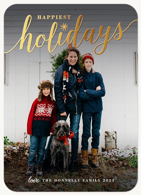 Classic Holidays  Personalized Holiday Cards