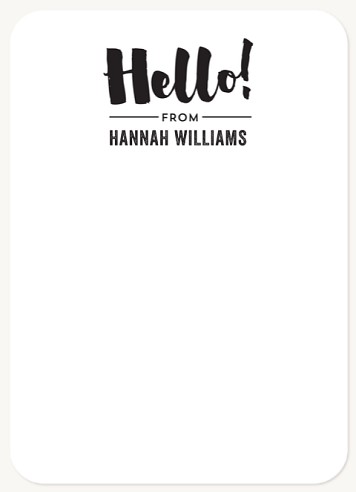 Bold Hello Stationery