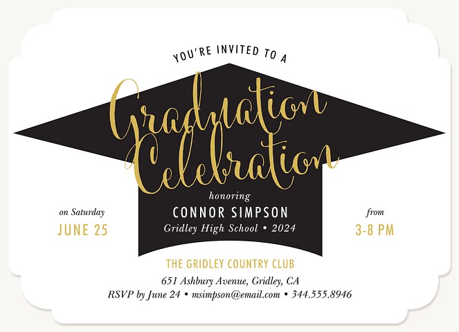 Honored Celebration Graduation Invitations