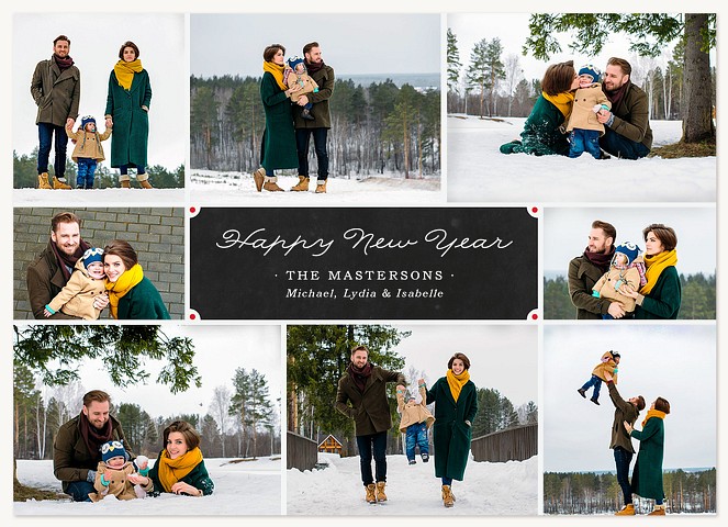 Chalk Whimsy Photo Holiday Cards
