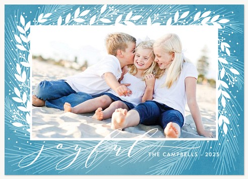 Frosted Garland Christmas Cards