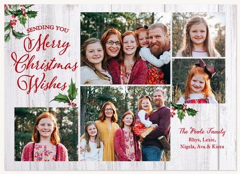 Woodland Holly Christmas Cards