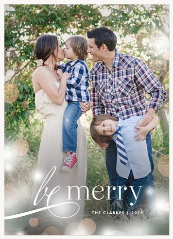 Bokeh Glow Christmas Cards