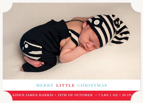 Jolly Newborn Christmas Cards