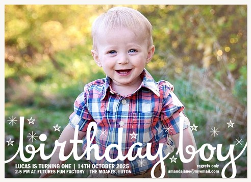 Whimsy Wishes First Birthday Invitations