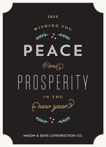 Stylish Tidings Christmas Cards for Business