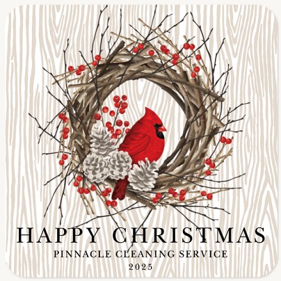 Festive Cardinal Christmas Cards for Business
