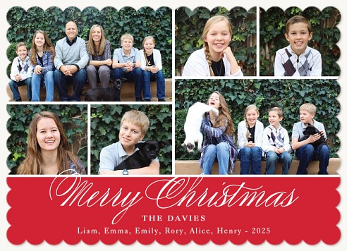 Elegant Twirls Christmas Cards