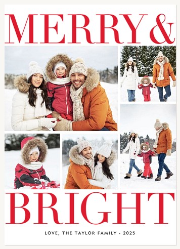 Bold Wishes Christmas Cards