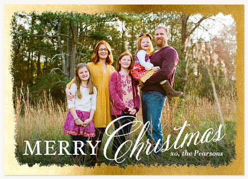 Brushed Border Christmas Cards