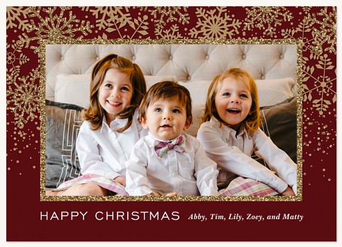 Cascading Snowfall Christmas Cards