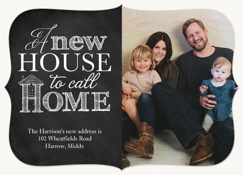 Chalkboard Home We've Moved Announcements 