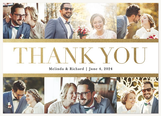 Thankfully Wed Wedding Thank You Cards
