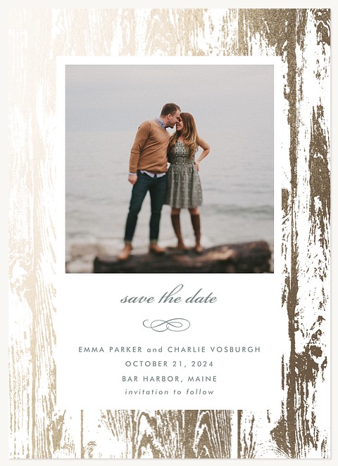 Rustic Glam Save the Date Cards