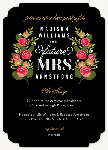 Future Mrs. Hen Party Invitations