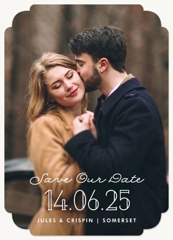 Darling Script Save the Date Cards