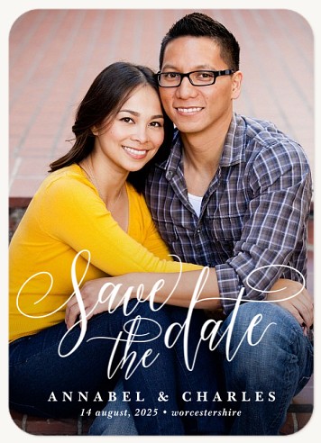 Perfectly Penned Save the Date Cards