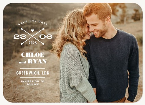 Heart & Arrows Save the Date Cards