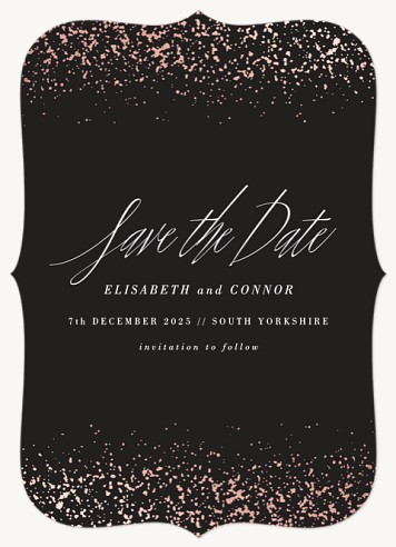 Breathtaking Glow Save the Date Cards