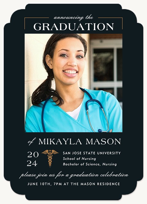 Medical Achievement Graduation Invitations