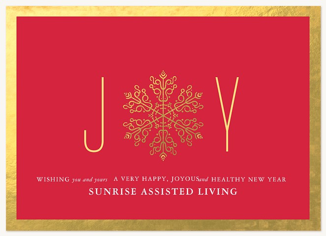 Radiant Joy Business Holiday Cards