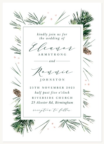 Love Evergreen Wedding Invitations