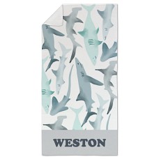 Shark Print Beach Towel