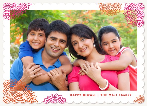 Paisley Corners Diwali Greeting Cards