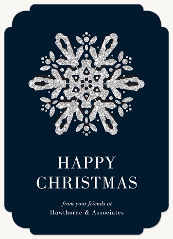 Frosted Flake Christmas Cards for Business