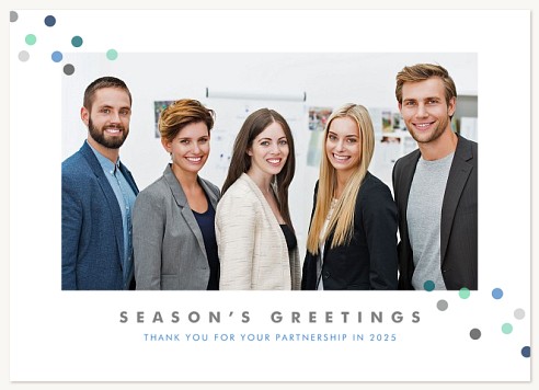 Seasonal Confetti Christmas Cards for Business