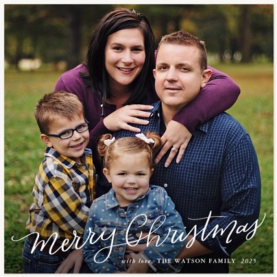 Handwritten Tidings Christmas Cards