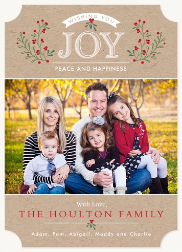 Joyous Laurels Christmas Cards
