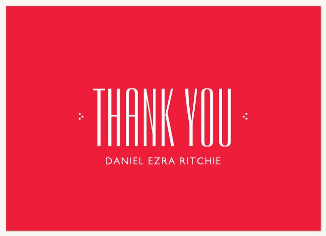 Bold Modern Thank You Cards 