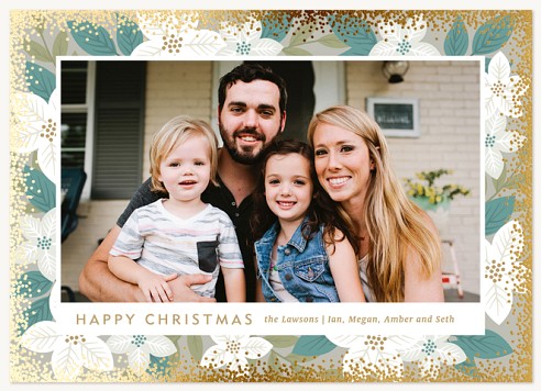 Floral Iridescence Christmas Cards
