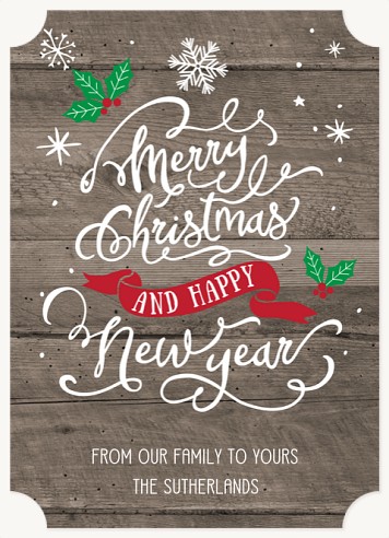 Rustic Tidings Christmas Cards