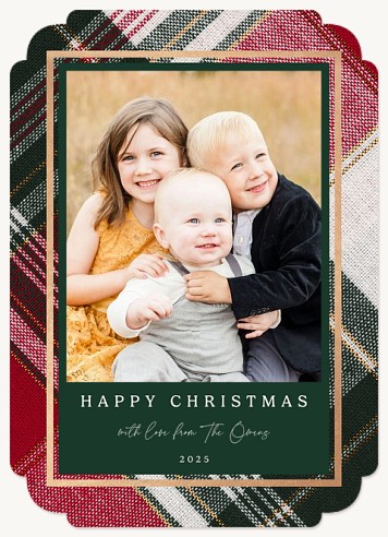 Layered Plaid Christmas Cards