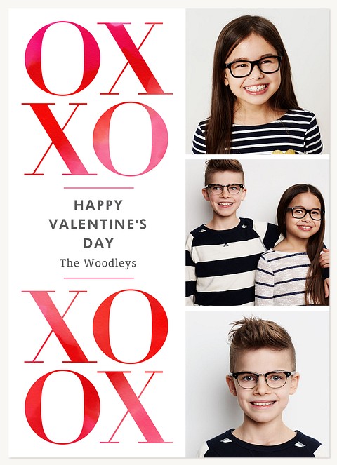 Watercolor XO Valentines Cards