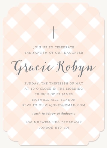 Darling Cross Christening Invitations | Christening Invites