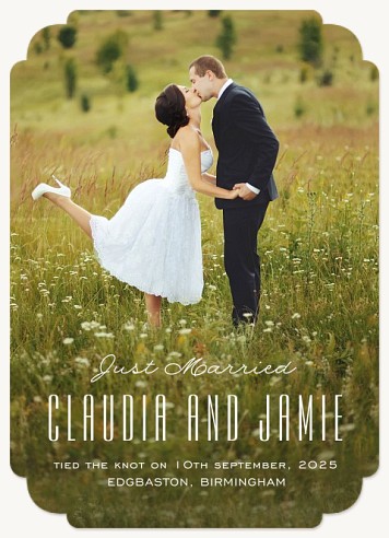 Effortless Love Wedding Announcements