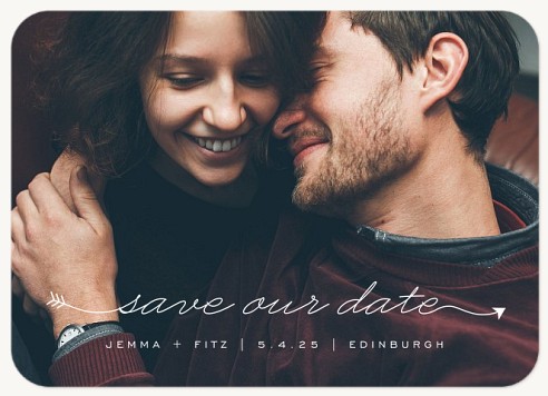 Cupid's Arrow Save the Date Cards